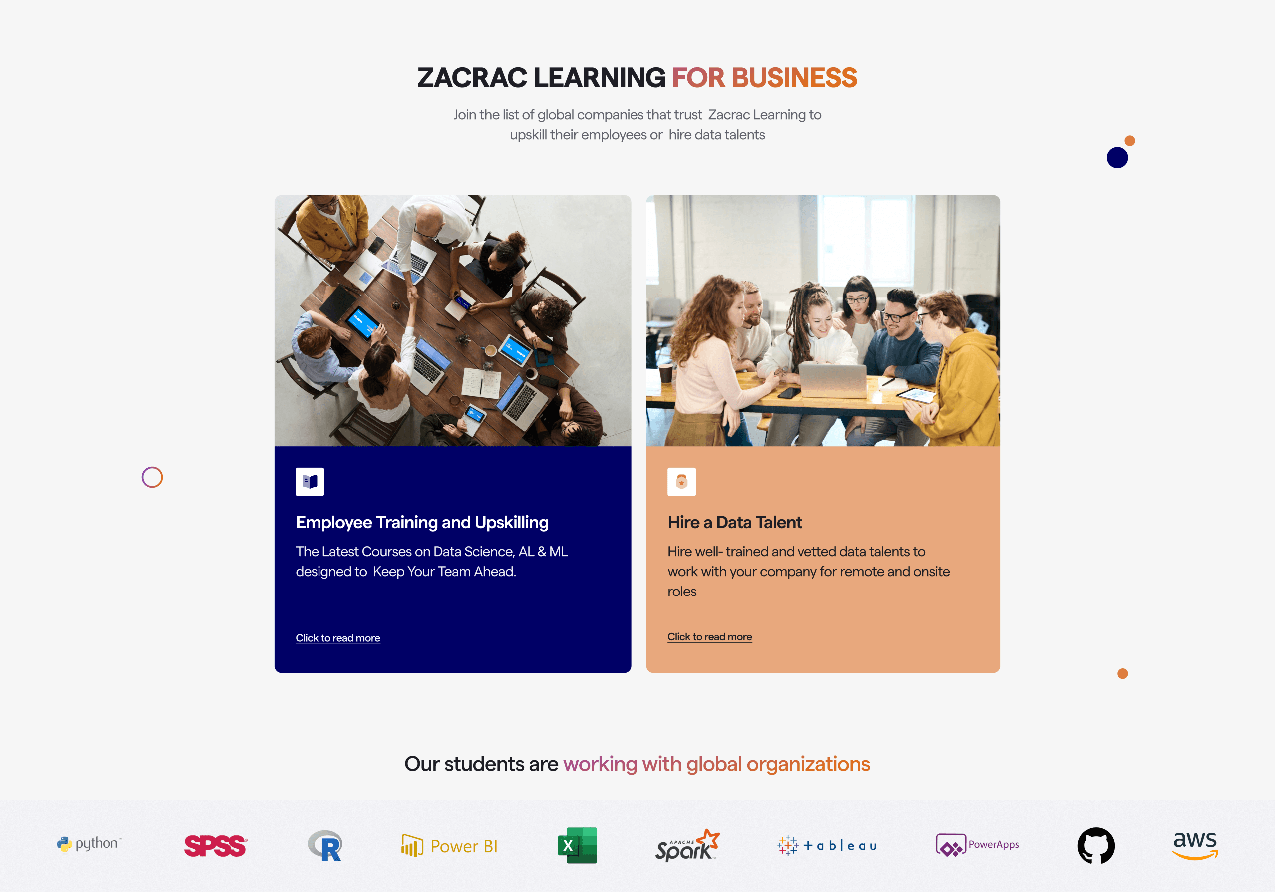 Zacrac for business learning