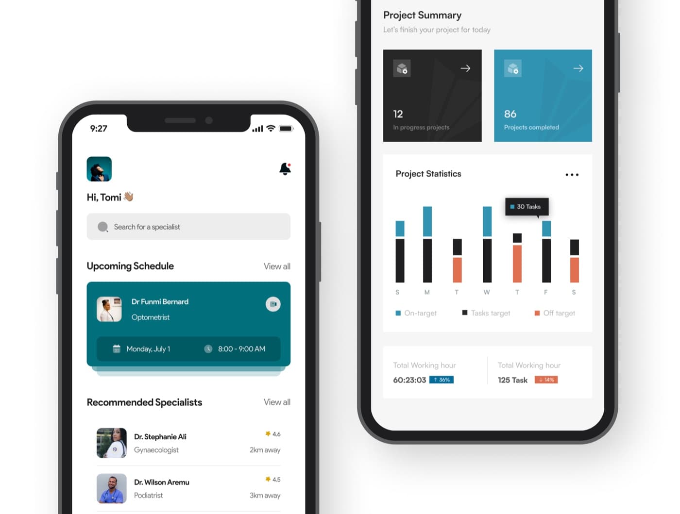 HealthTech B2C Dashboard