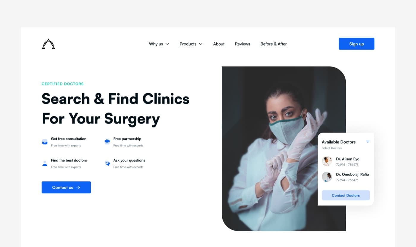 HealthTech Landing Page